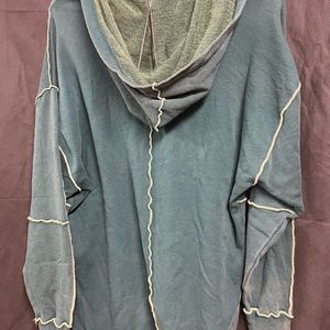 Green thin jogger hoodie sweatshirt